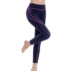 GoldFin 2mm NeopreneWetsuit Pants Womens Medium Navy Blue Pink Scuba Diving Surf